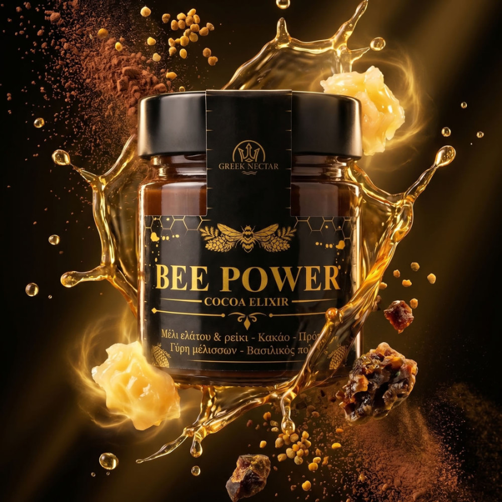 Bee Power Cocoa Elixir - ελιξίριο κυψέλης με κακάο 250γρ.