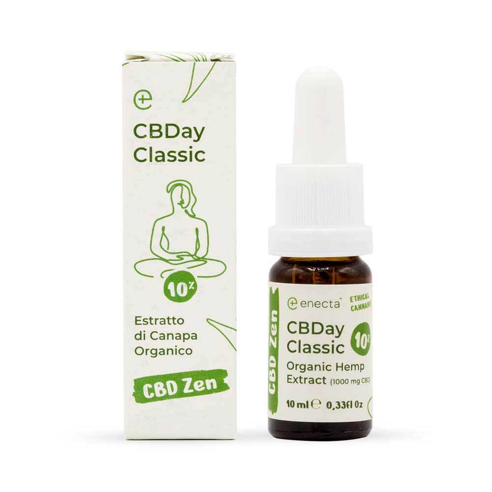 Enecta CBDay Classic, full spectrum CBD oil 10% (1000mg) 10ml
