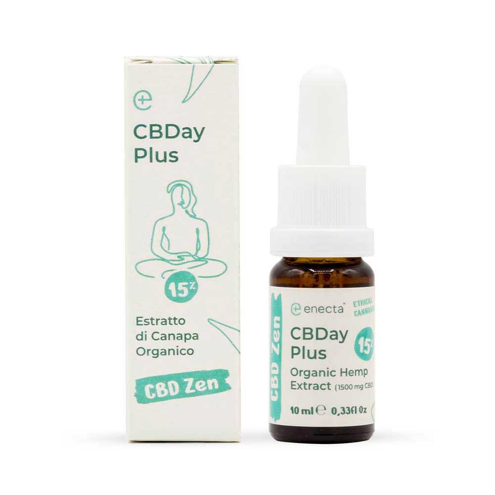 Enecta CBDay Plus, full spectrum CBD oil 15% (1500mg) 10ml