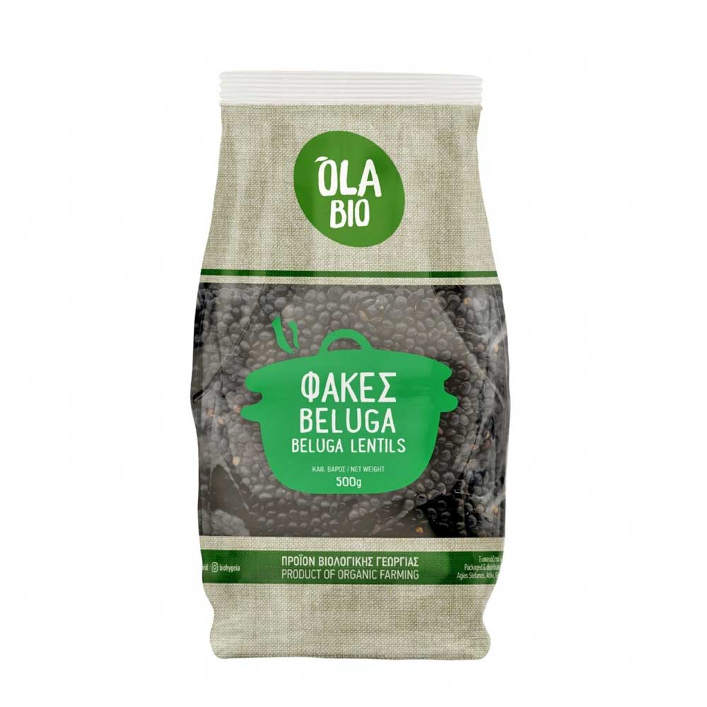 Φακές μαύρες Beluga βιολογικές 500 g