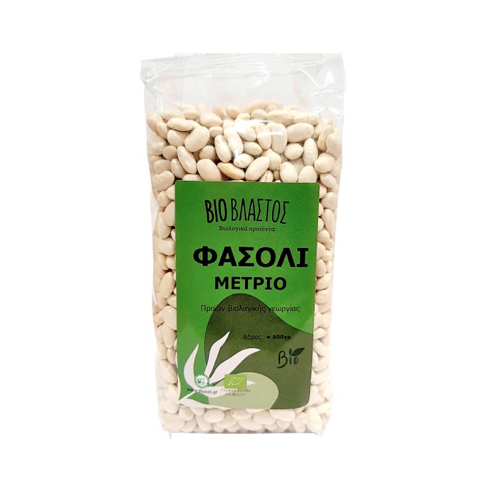 Organic Greek medium white beans 500 g