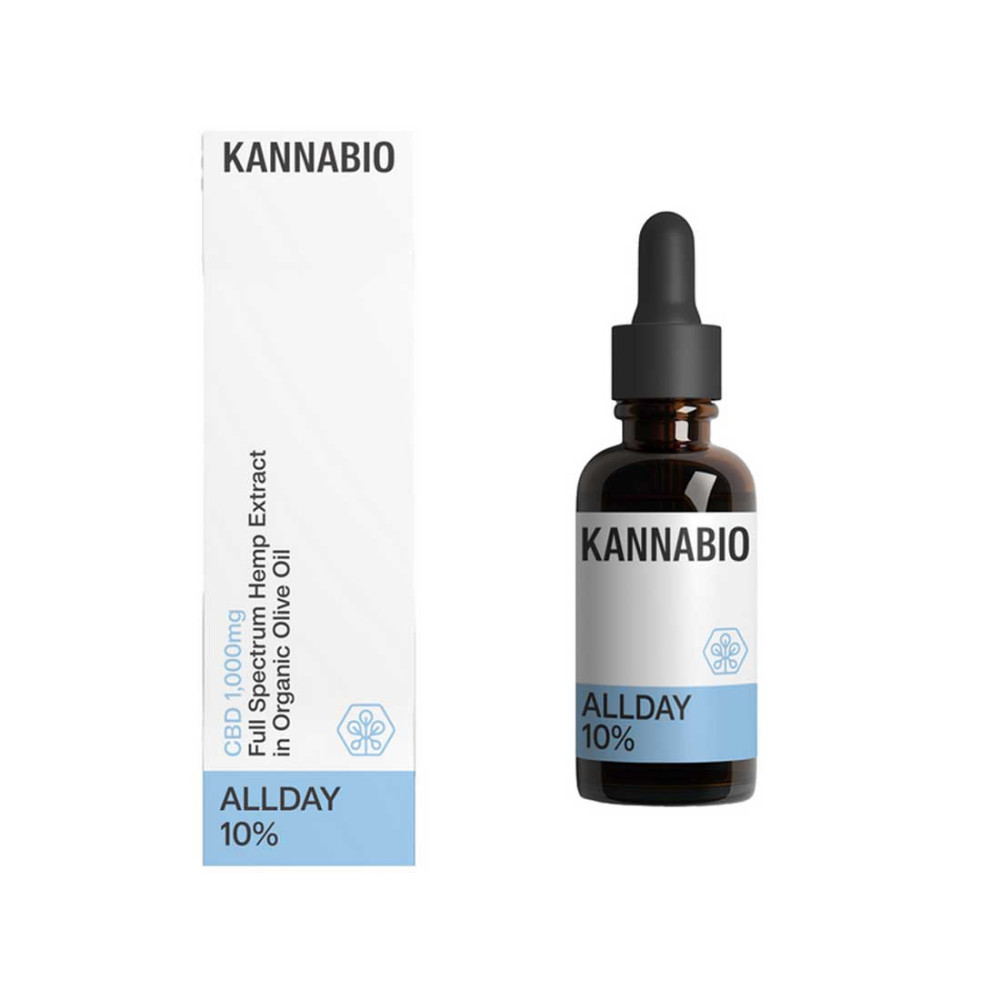 Κάνναβιο All Day 10% έλαιο CBD 1000mg / 10ml