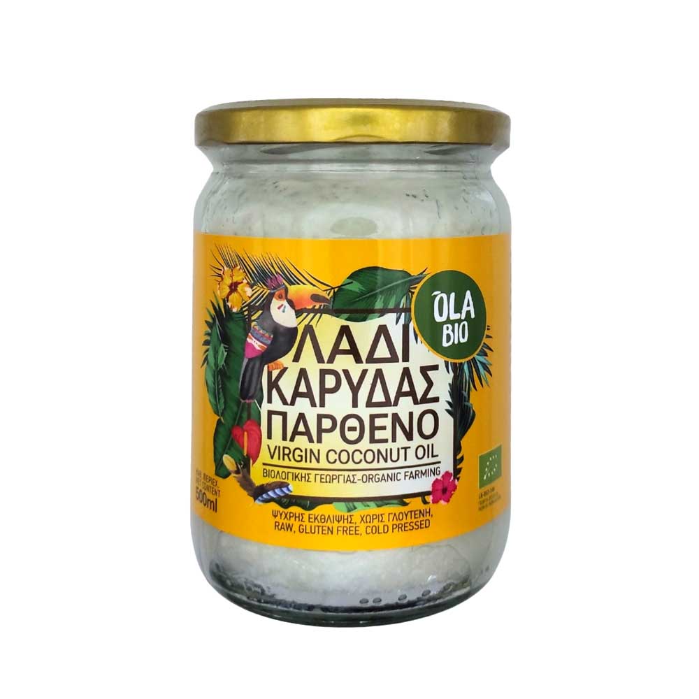 Έλαιο καρύδας παρθένο BIO ψυχρής έκθλιψης 500 ml