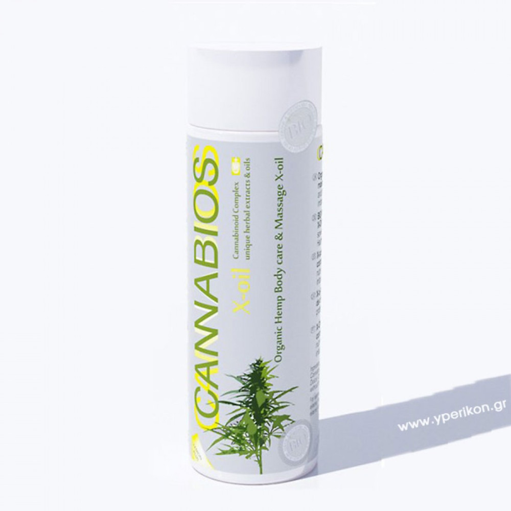 X-Oil Hemp Massage Oil, Lemon 100ml