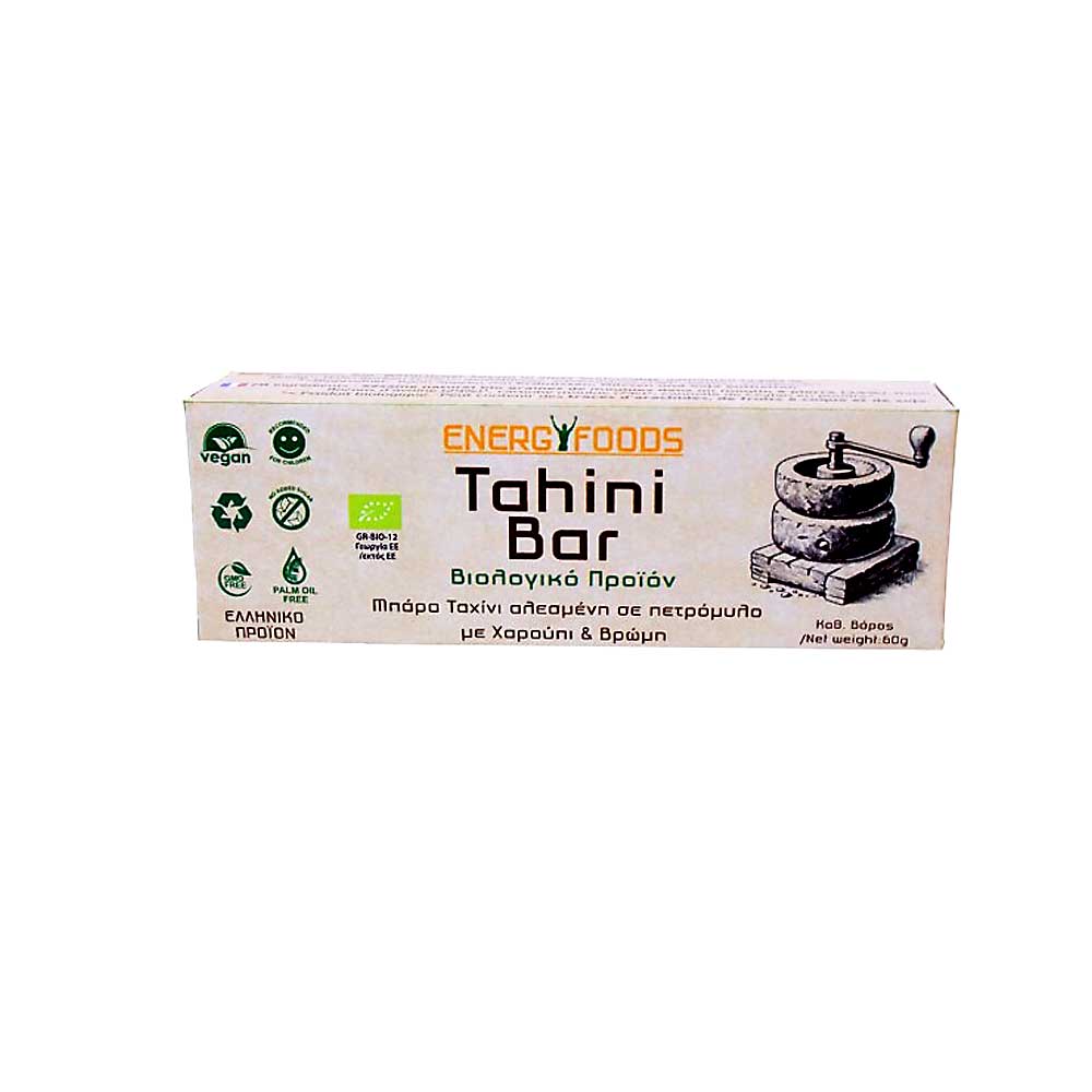 Μπάρα ταχίνι, χαρούπι & βρώμη 60g