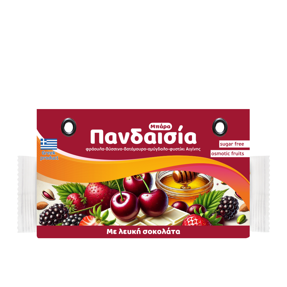 Energy Bar with osmotic fruits & white chocolate, 50g