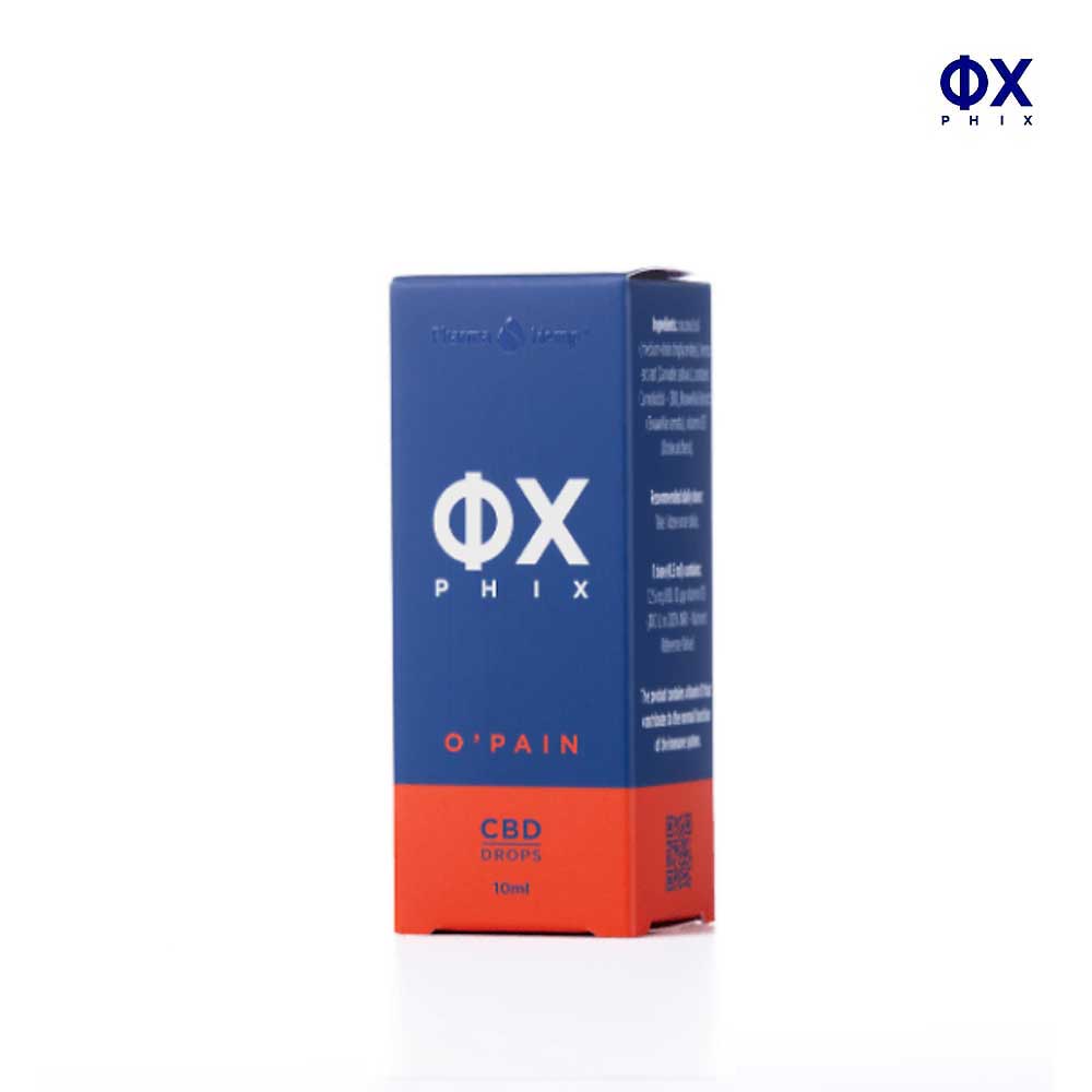 PHIX® O'Pain Drops 15% CBD — φυτοδραστική φόρμουλα για μυϊκή και αρθρική ένταση