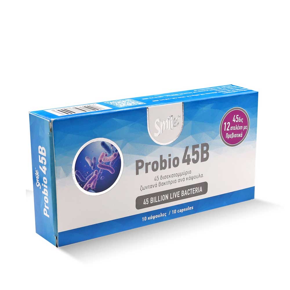 Smile Probiotic 45 billion bacteria, 10 capsules