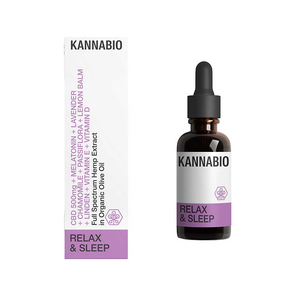 Relax & Sleep CBD 5% + εκχυλίσματα βοτάνων + βιταμίνες (10ml)