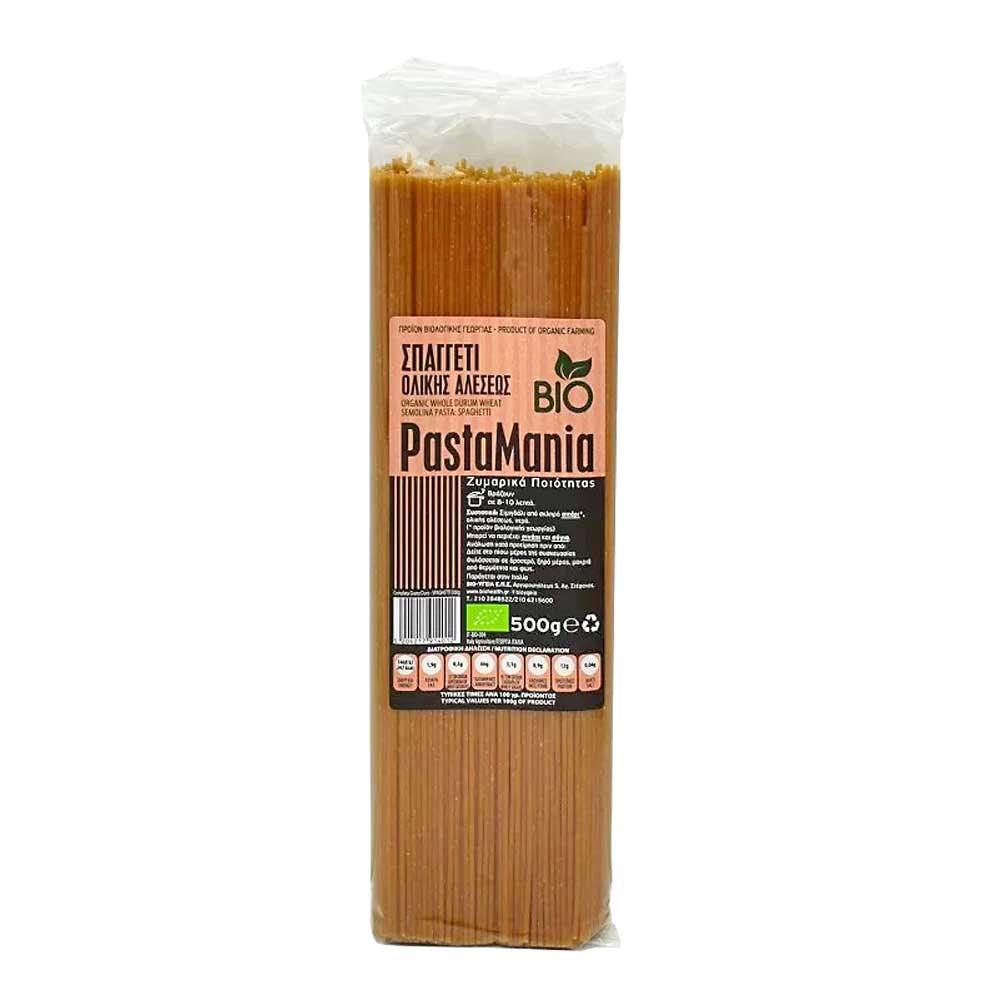 PASTAMANIA organic wholemeal spaghetti 500 g