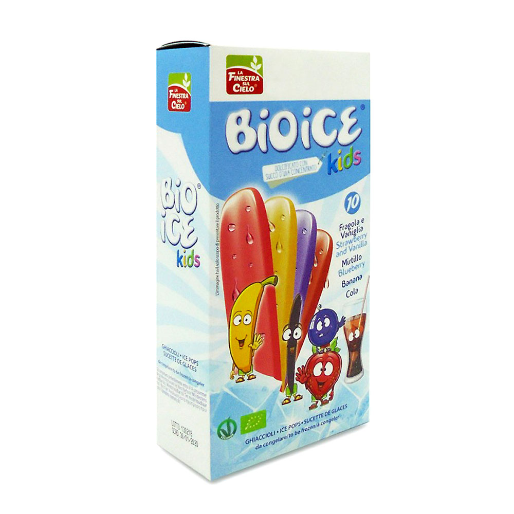 Bio Ice Kids organic fruit ice lollies 10 × 40 ml