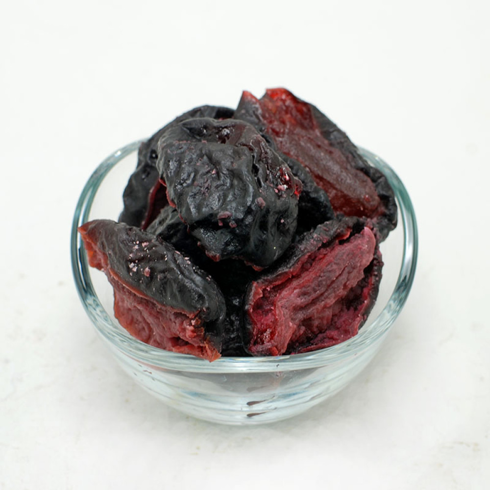 Prunes, pitted, osmotic dried, no added sugar