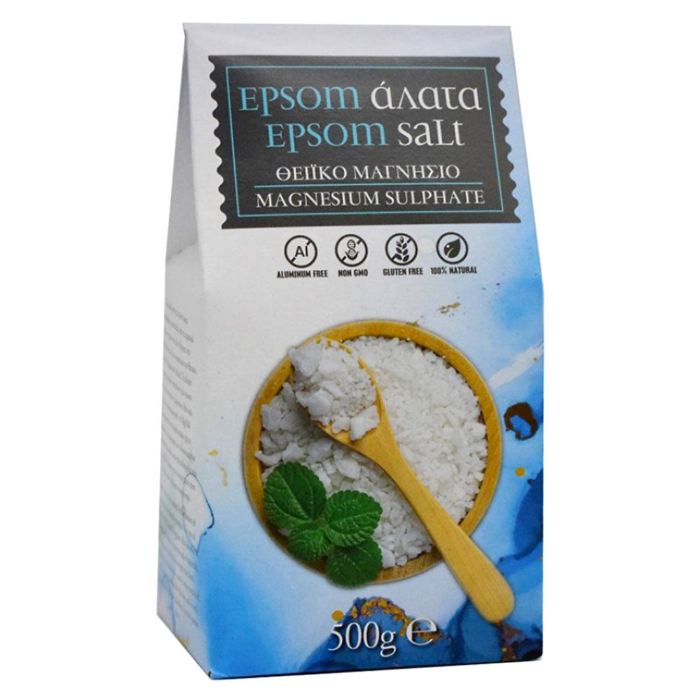 British Epsom salts (magnesium sulfate), aluminium free, 500 g