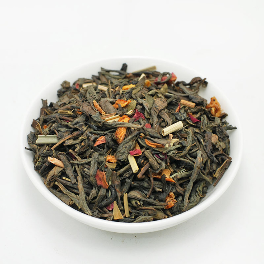 Strawberry orange, Chinese green tea