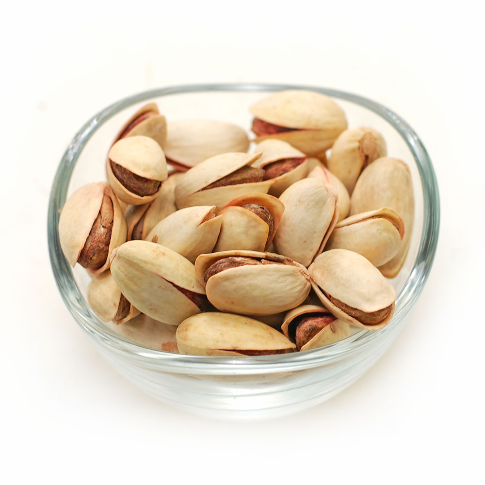 Pistachios in shell, roasted and unsalted