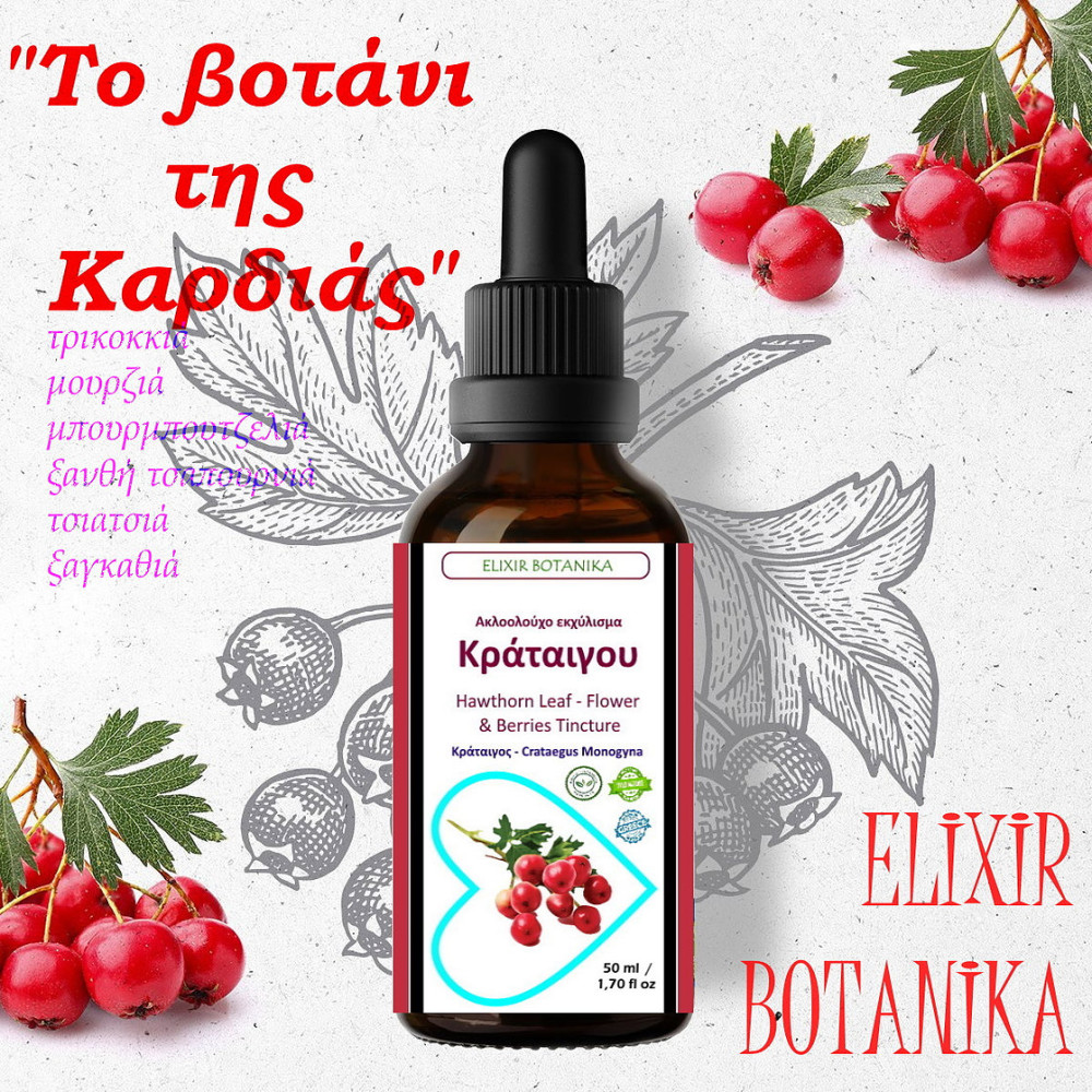 Ελιξήριο ελληνικού κράταιγου — βάμμα 50ml