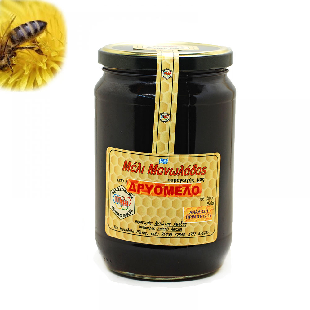 Μέλι βελανιδιάς (δρυόμελο) ελληνικό επιλεγμένο 970 g