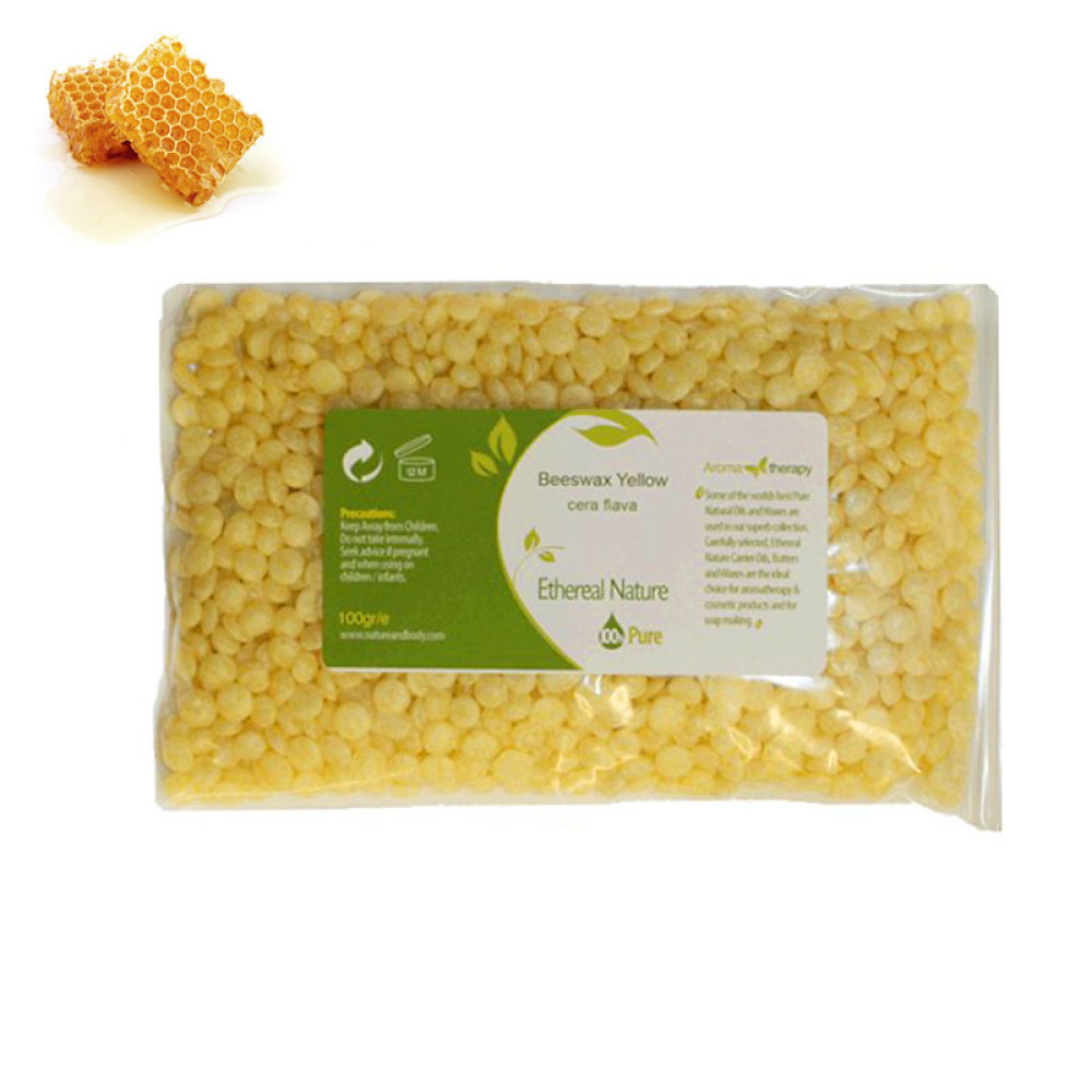 Yellow beeswax, raw 100g