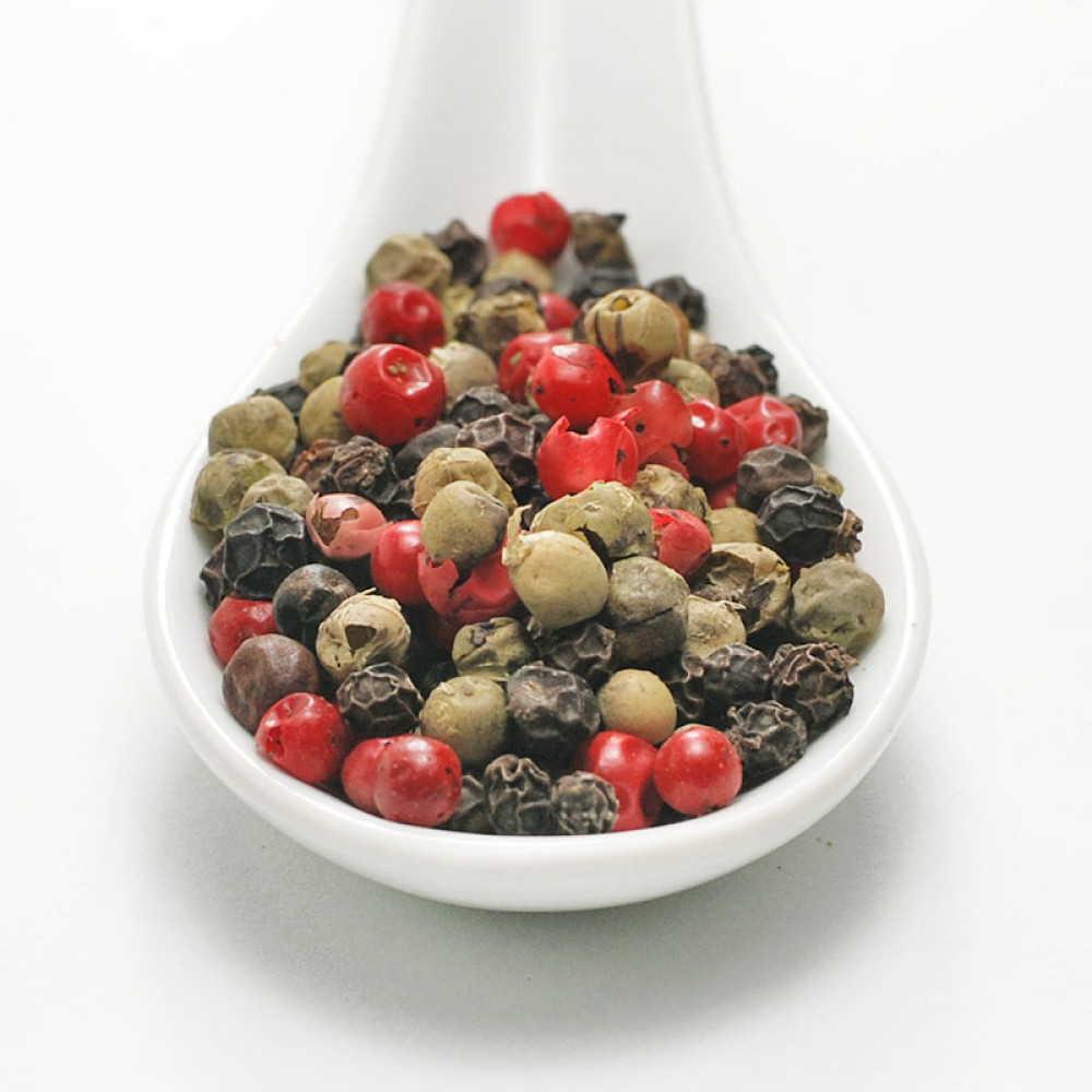 Mixed peppercorns (black, green, pink and white)