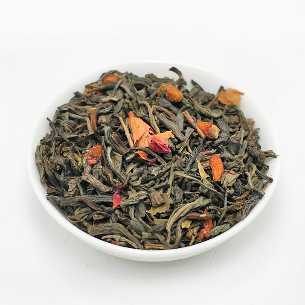 Pomegranate, Chinese green tea