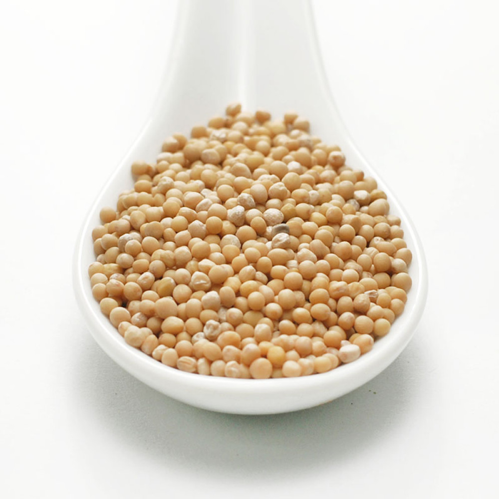 Yellow mustard seeds