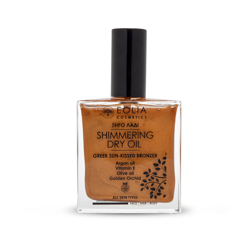 EOLIA Bronzer & Glitter, body, face & hair dry oil